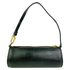 Louis Vuitton Black Epi Leather Mini Soufflot Papillon Wristlet 14LVA1116