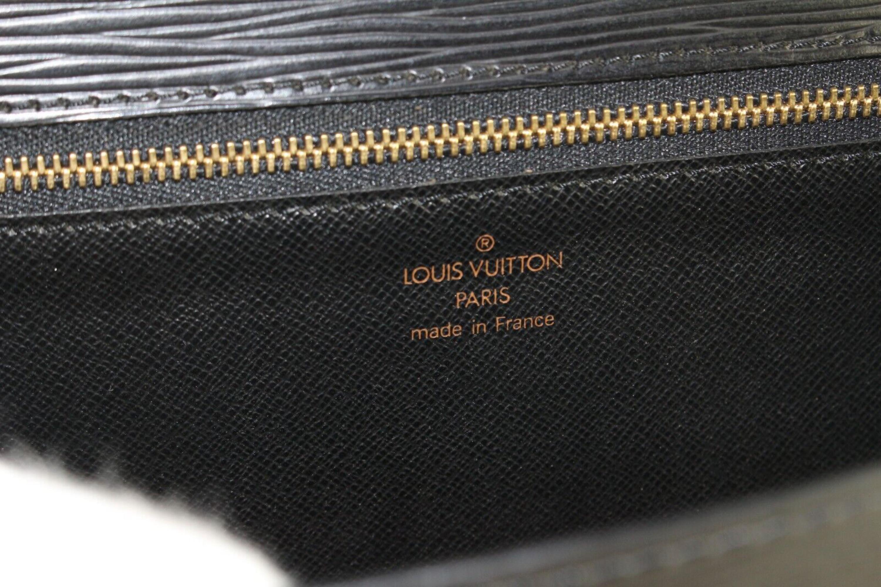 Louis Vuitton Epi Leder Monceau 2-Wege-Klappe 1LV419C, Schwarz im Angebot 6