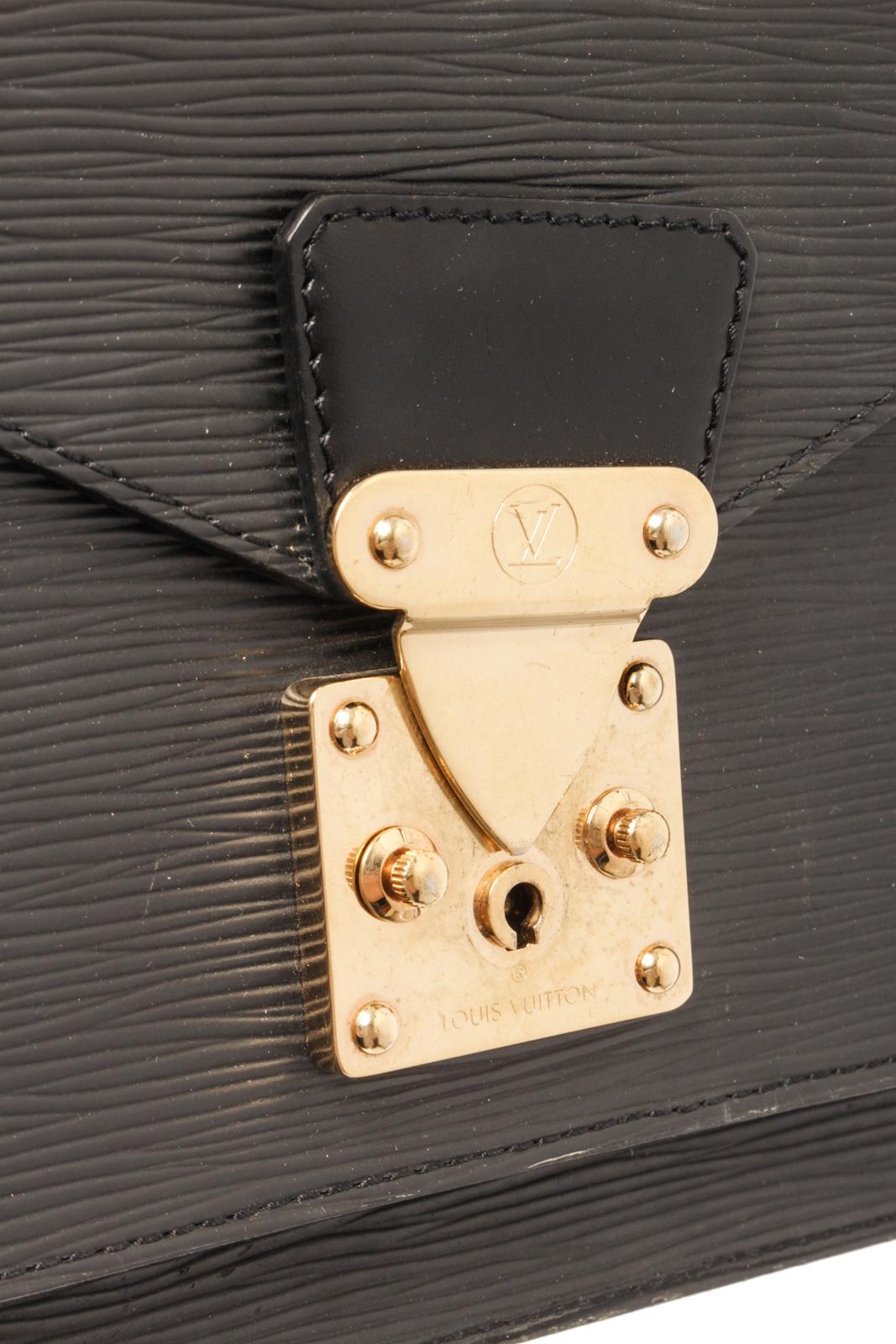 Louis Vuitton Black Epi Leather Monceau Crossbody Bag 1