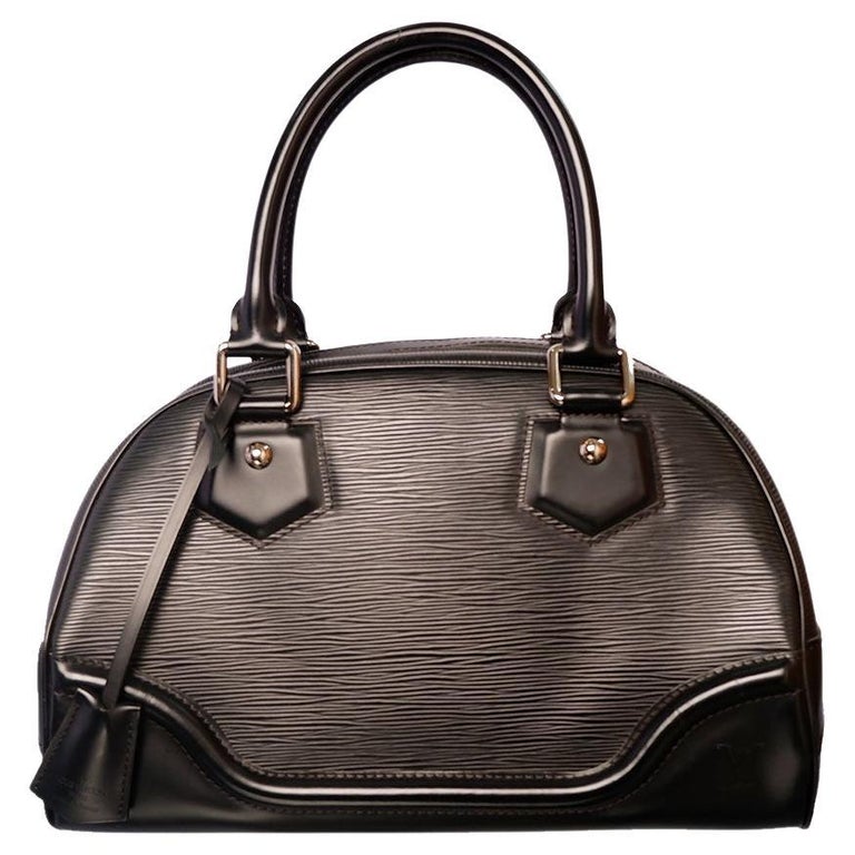 Louis Vuitton Black Epi Leather Montaigne Bowling GM Bag at 1stDibs