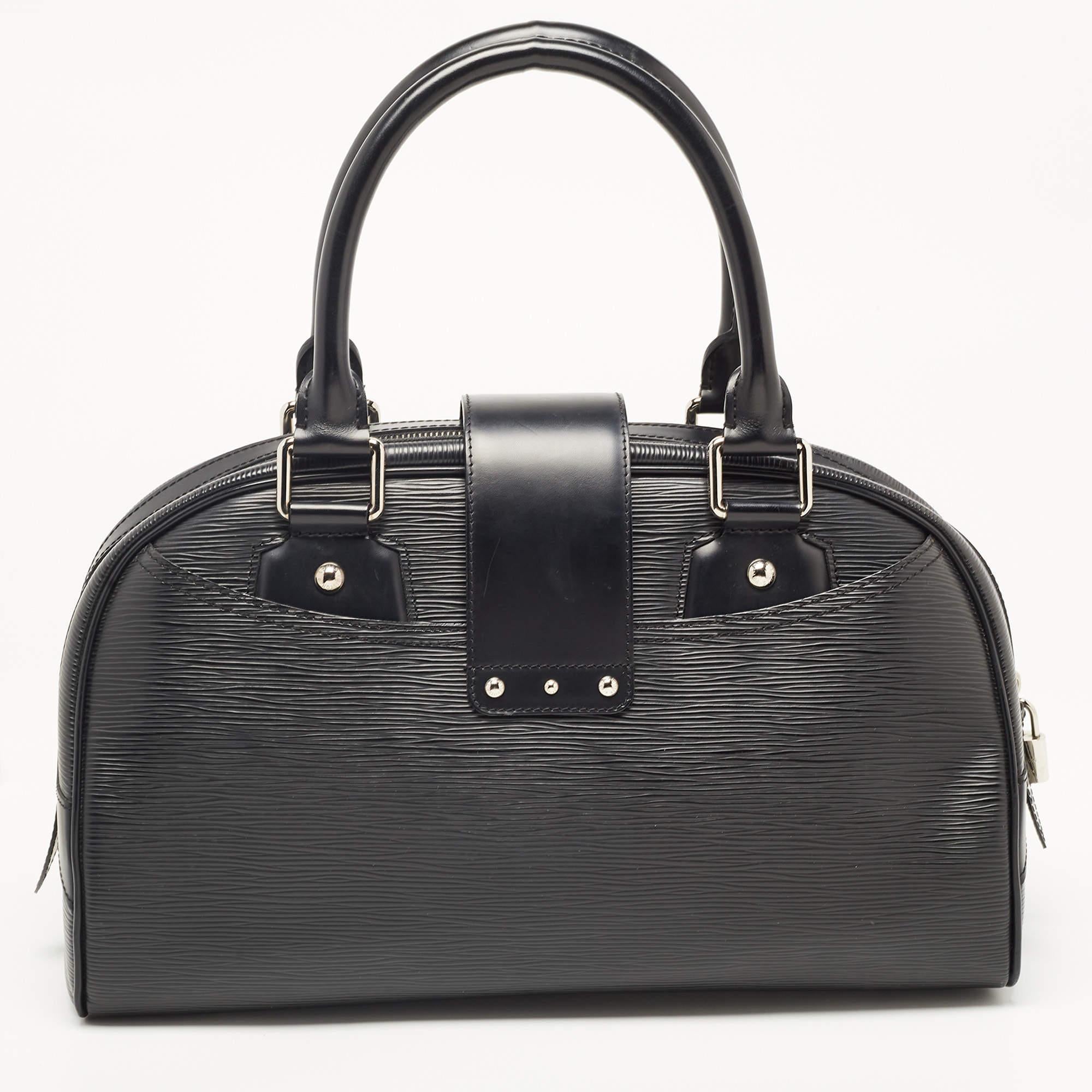 Louis Vuitton Black Epi Leather Montaigne GM Bag 8