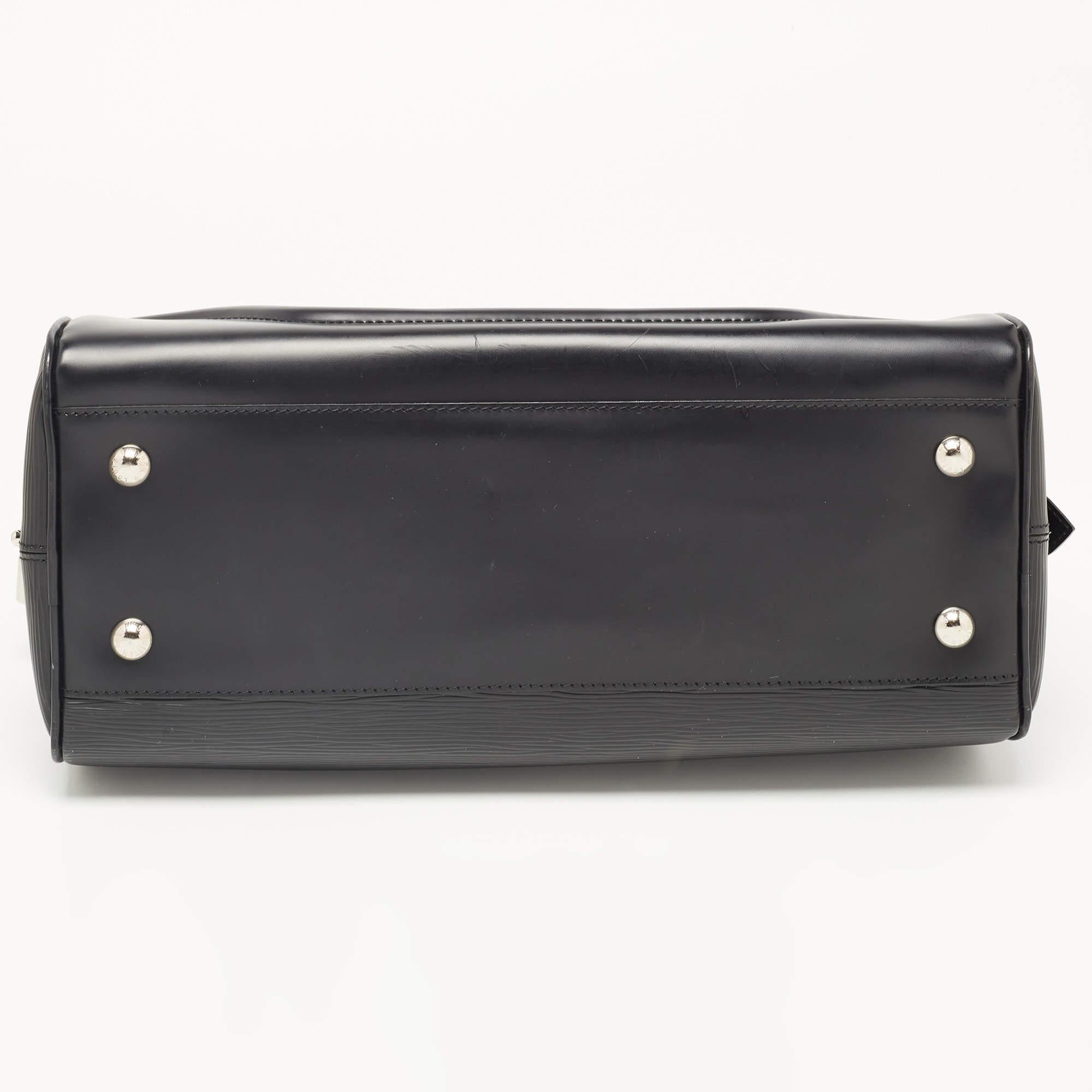 Women's Louis Vuitton Black Epi Leather Montaigne GM Bag