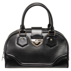 Louis Vuitton Black Epi Leather Montaigne GM Shoulder Bag