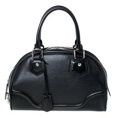 Louis Vuitton Black Epi Leather Montaigne PM Bag