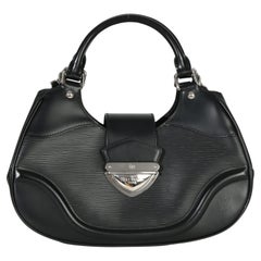Louis Vuitton Black Epi Leather Montaigne Shoulder Bag