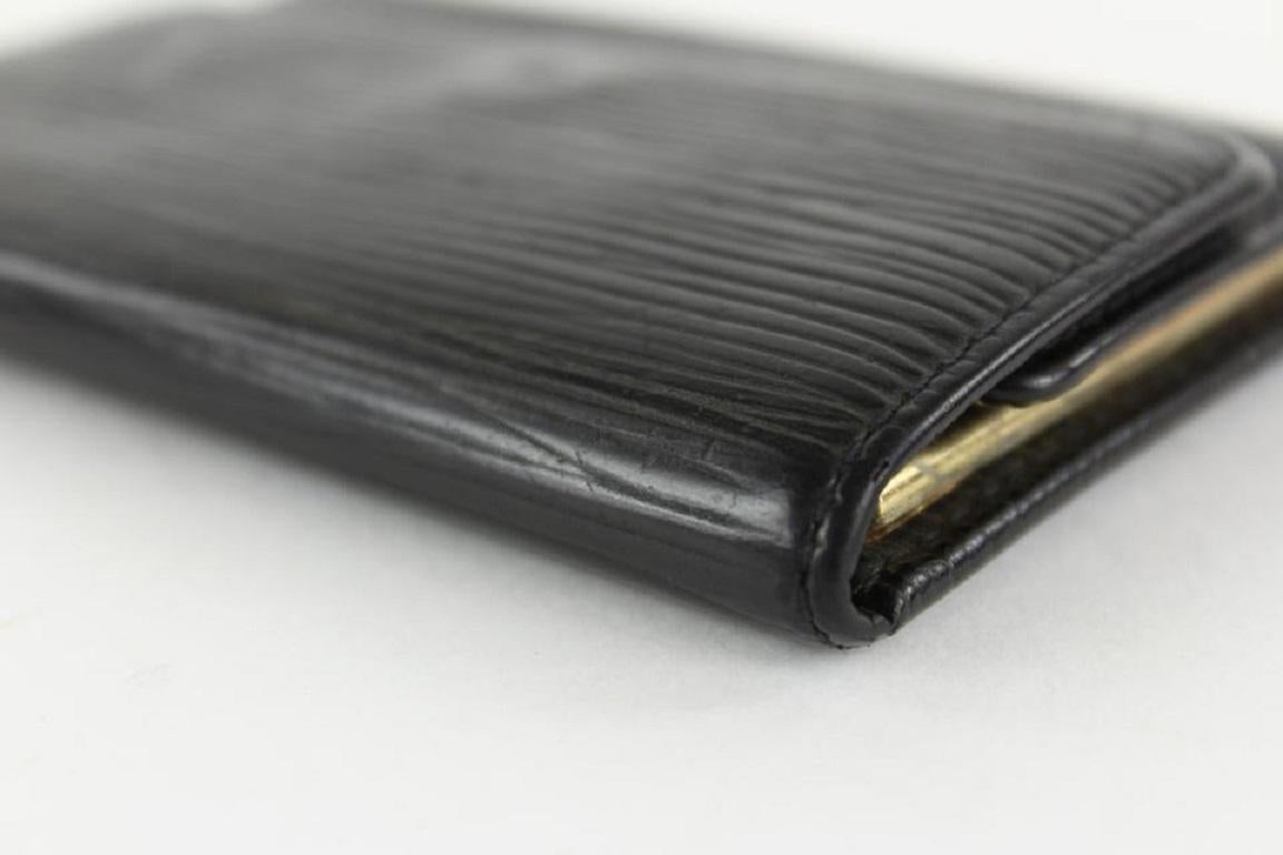 Louis Vuitton Black Epi Leather Multicles 6 Key Holder Ring Case  13LVS1210 6