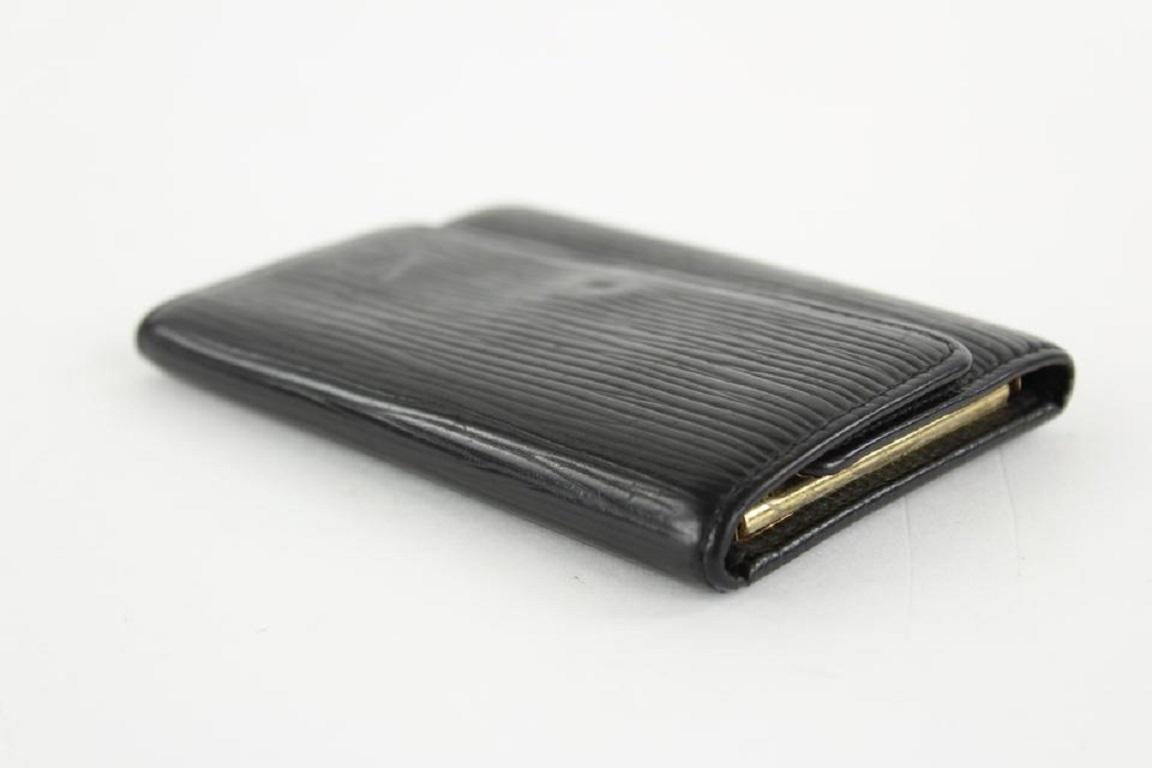 Women's Louis Vuitton Black Epi Leather Multicles 6 Key Holder Ring Case  13LVS1210