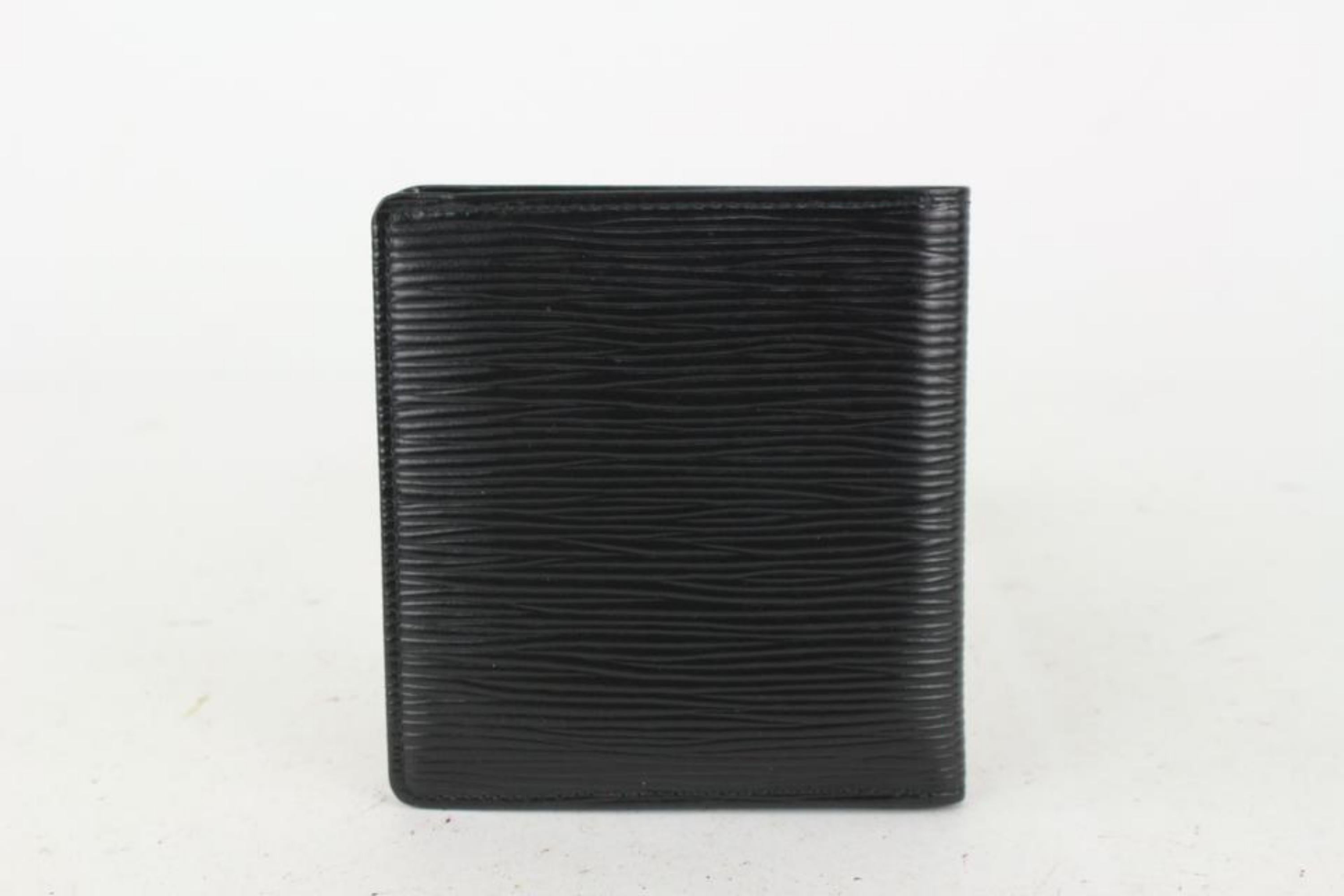 Louis Vuitton Black Epi Leather Multiple Men's Bifold Wallet Marco Florin 124L0 1