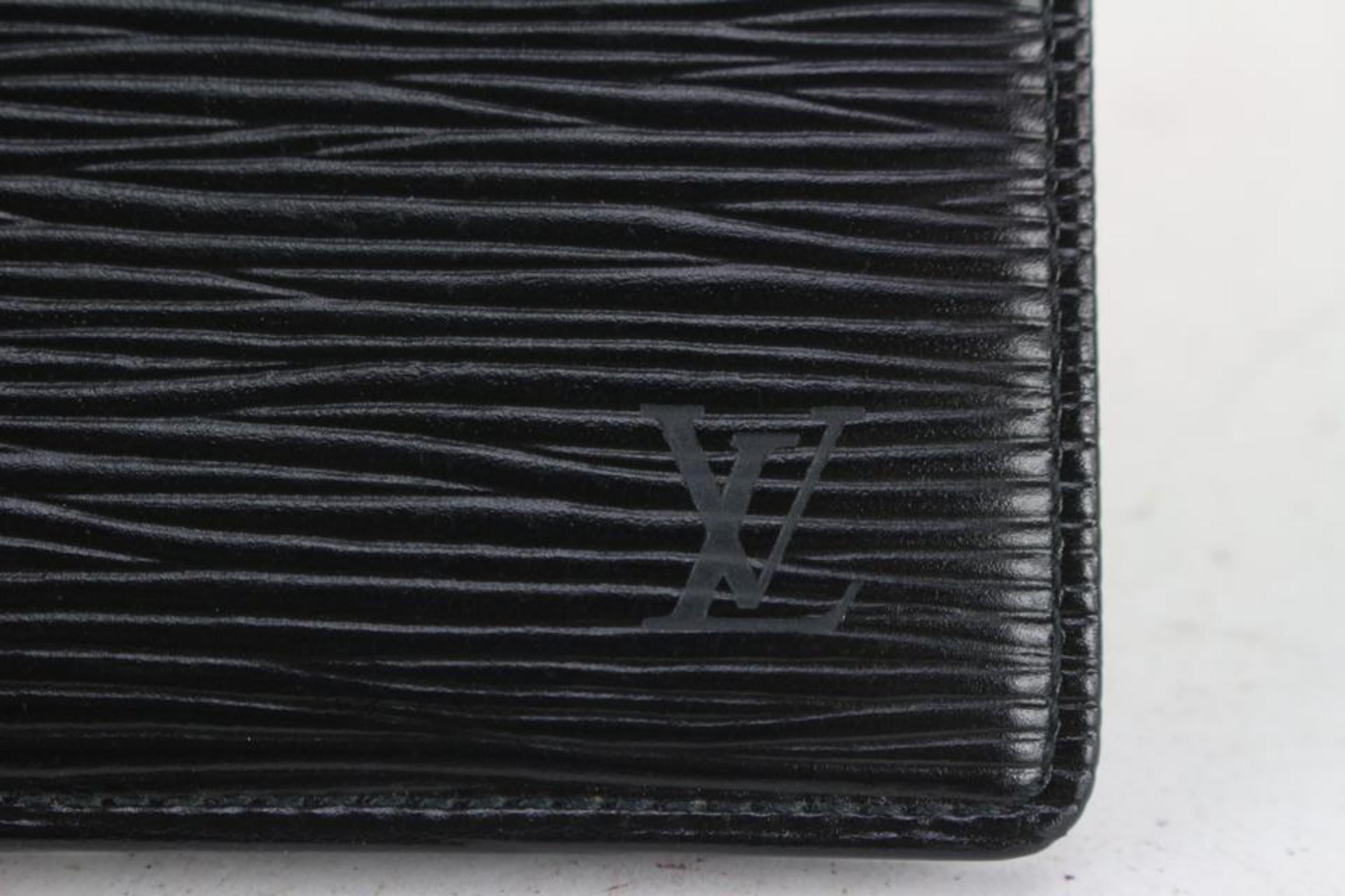 Louis Vuitton Black Epi Leather Multiple Men's Bifold Wallet Marco Florin 124L0 2
