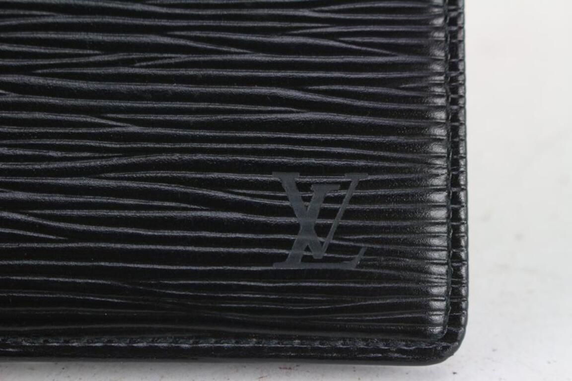 Louis Vuitton Black Epi Leather Multiple Men's Bifold Wallet Marco Florin 1