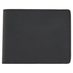 Louis Vuitton Portefeuille multiple en cuir épi noir