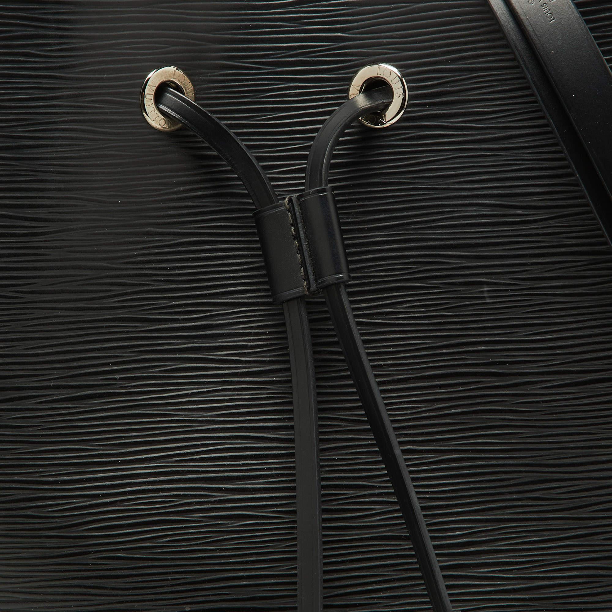 Louis Vuitton Black Epi Leather NeoNoe MM Bag 1