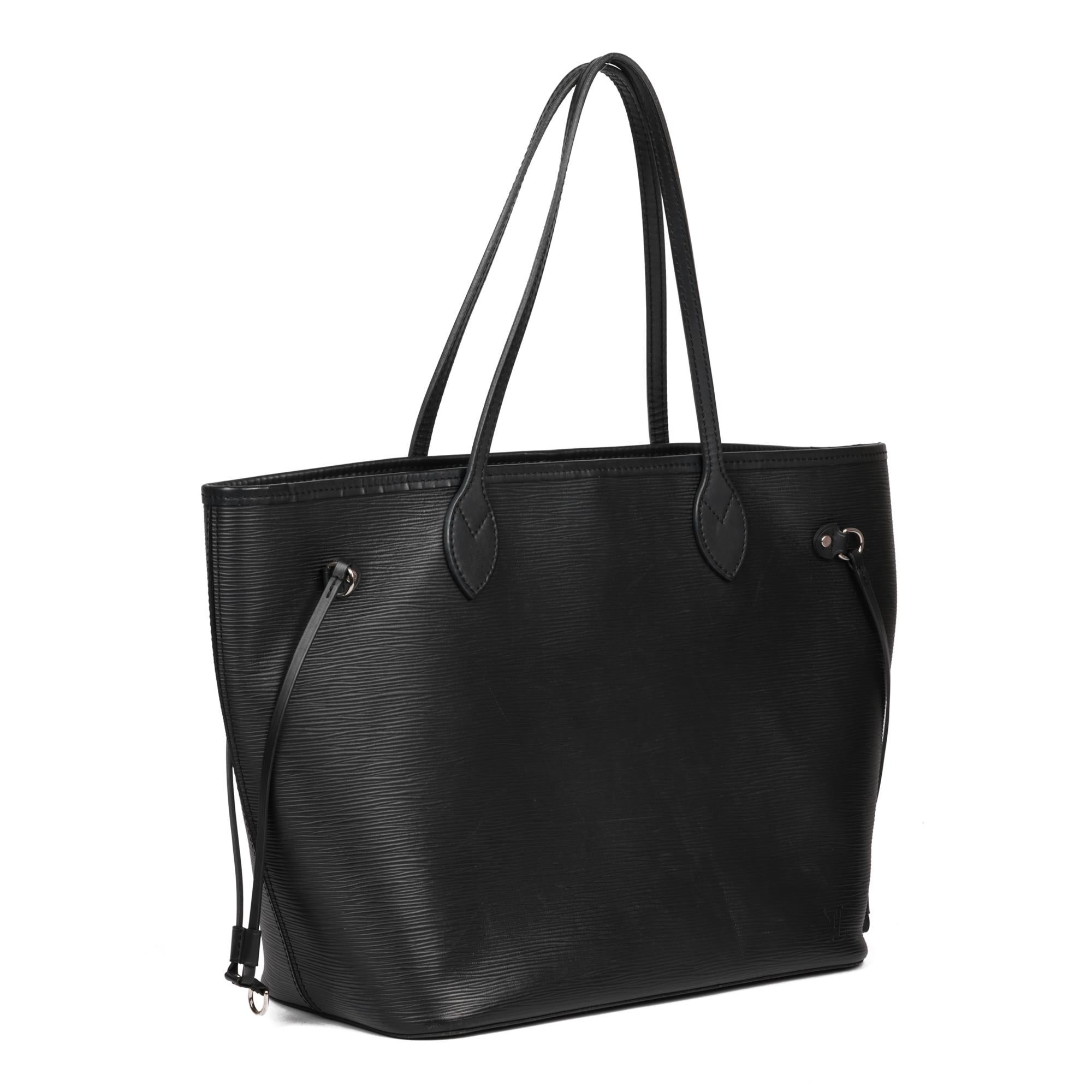 LOUIS VUITTON
Black Epi Leather Neverfull MM

Xupes Reference: HB5146
Serial Number: UB0290
Age (Circa): 2020
Accompanied By: Care Booklet, Receipt
Authenticity Details: Date Stamp (Made in Spain)
Gender: Ladies
Type: Shoulder, Tote

Colour:
