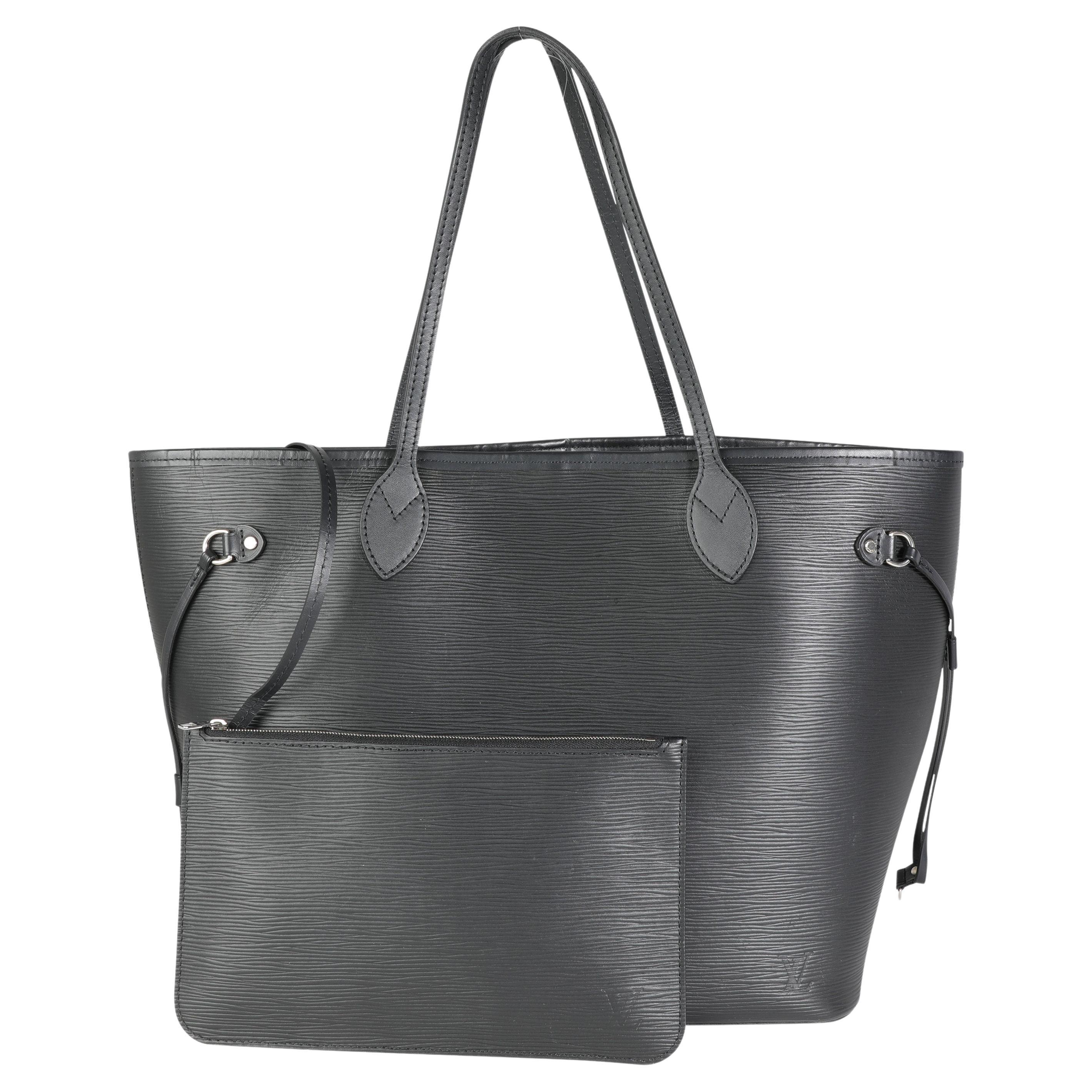 Louis Vuitton Black Epi Leather Neverfull MM