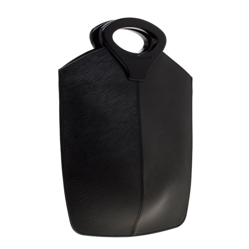 Women's Louis Vuitton Black Epi Leather Noctambule Bag
