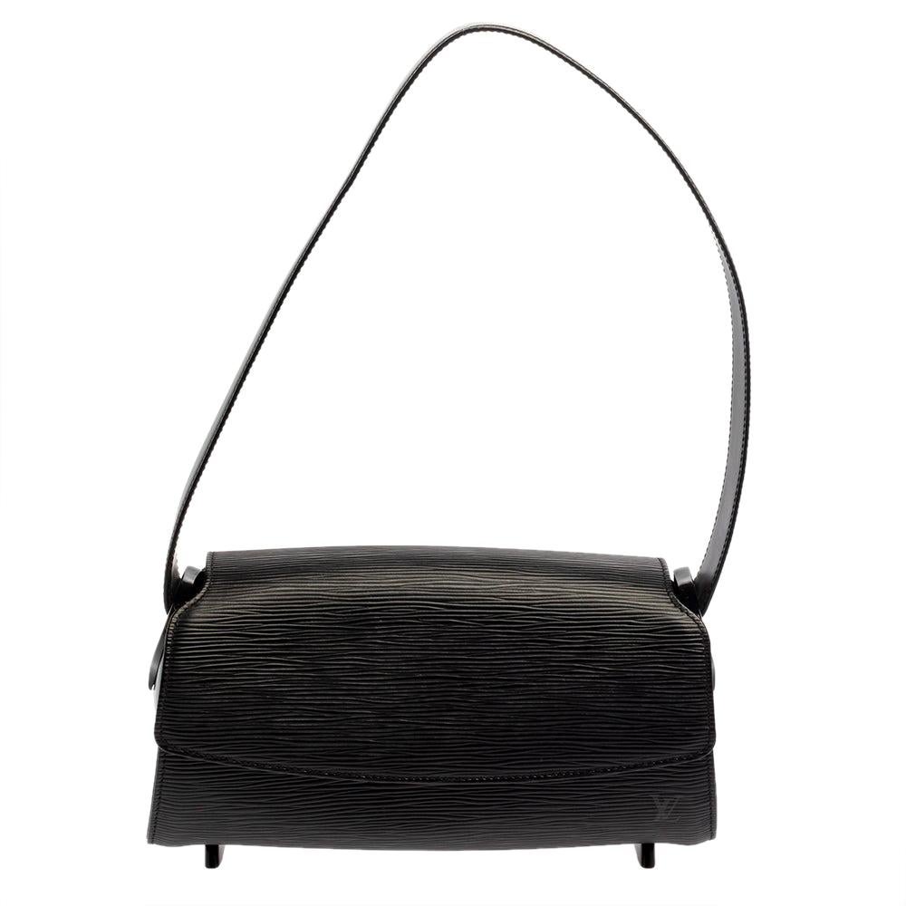 Louis Vuitton Epi Nocturne PM M52182 Black Leather Pony-style