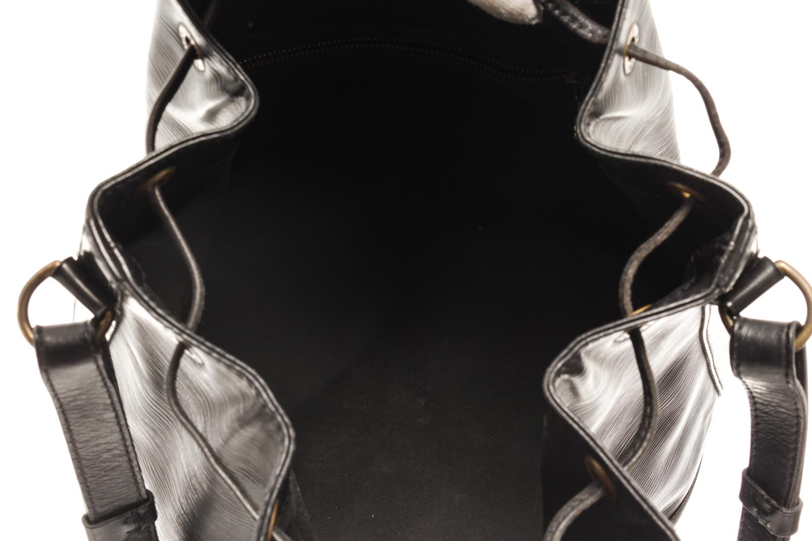Louis Vuitton Black Epi Leather Noe GM Bucket Bag 1