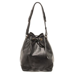 Louis Vuitton Black Epi Leather Noe GM Bucket Bag