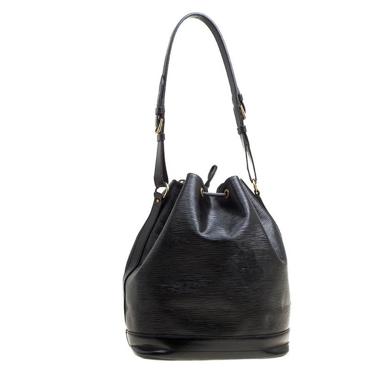 Louis Vuitton Black Epi Leather Noe NM Bag For Sale at 1stDibs