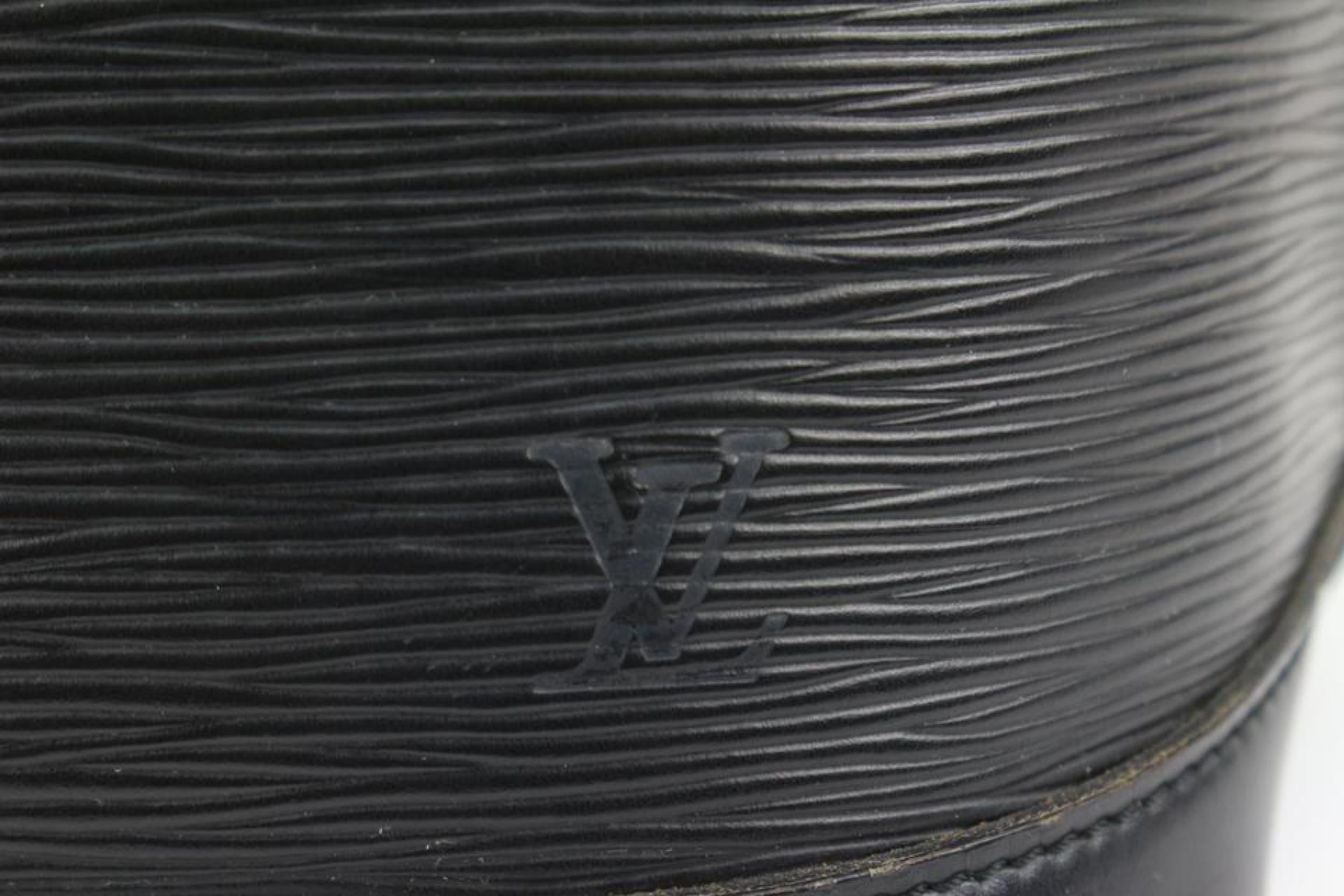 Louis Vuitton Black Epi  Leather Noir Alma PM Dome Satchel Bag 17lv321s 5