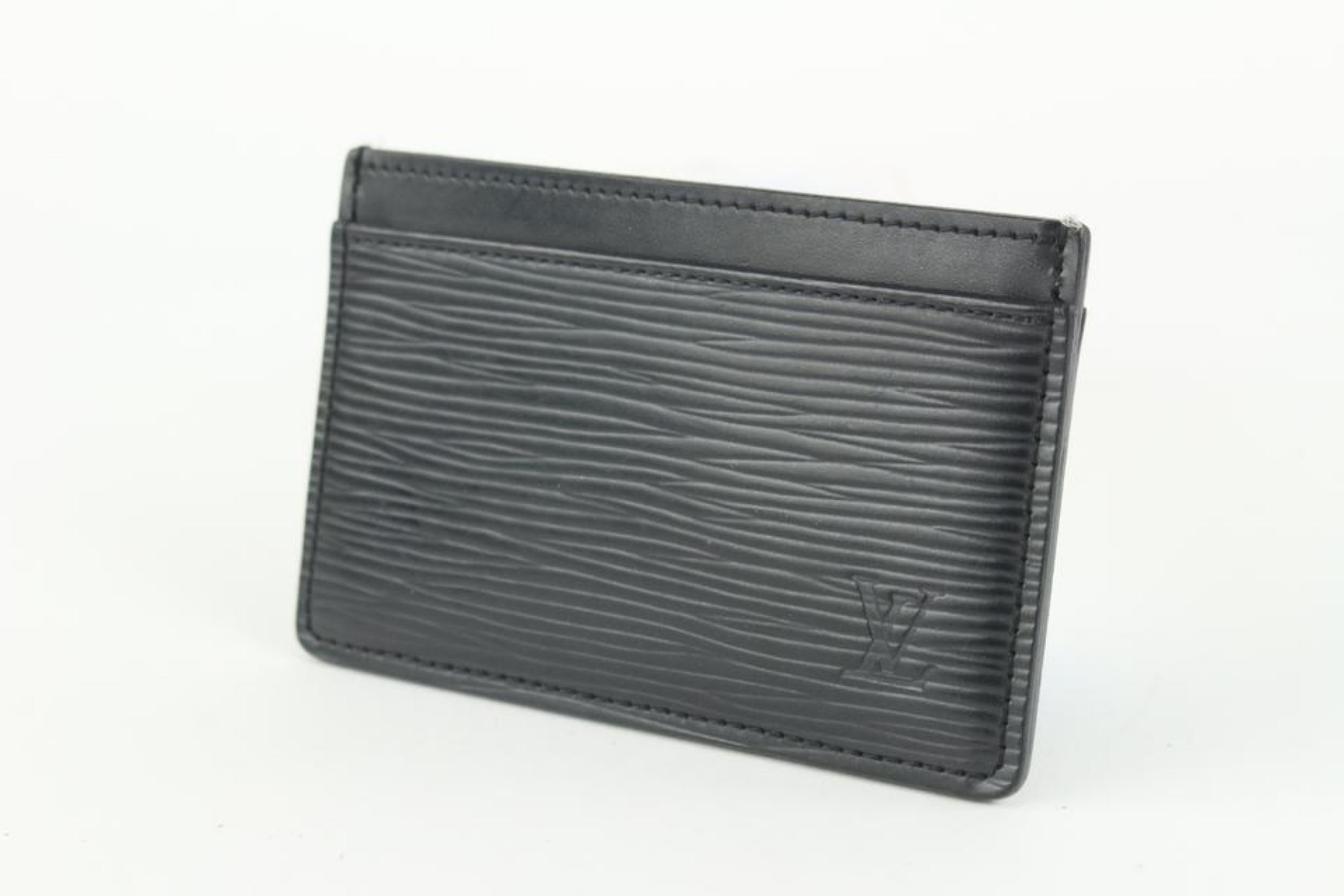 Louis Vuitton Black Epi Leather Noir Card Holder Porte Cartes 1029lv39 6