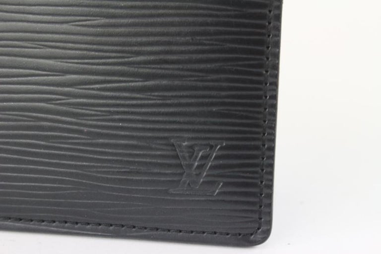 Louis Vuitton Black Blue Monogram Playground Slender Men's Wallet  1LK0228