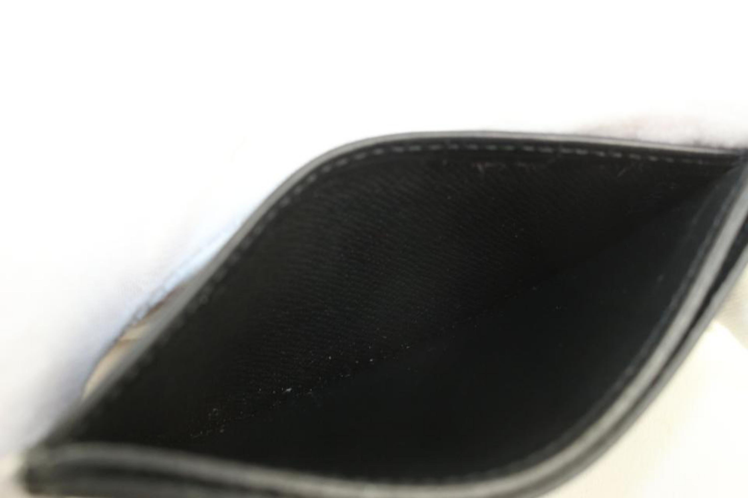 Louis Vuitton Black Epi Leather Noir Card Holder Porte Cartes 1029lv39 1