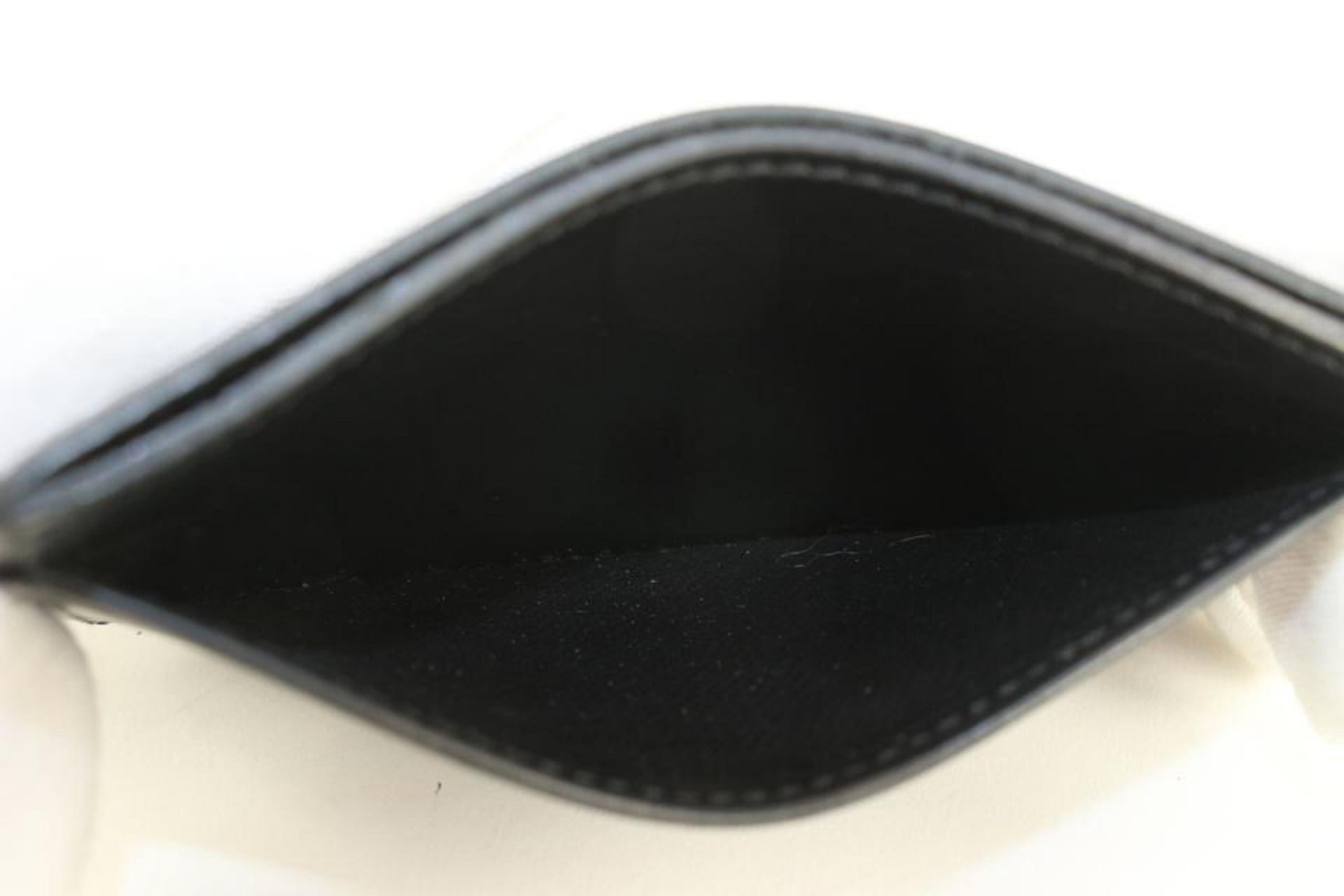 Louis Vuitton Black Epi Leather Noir Card Holder Porte Cartes 1029lv39 2