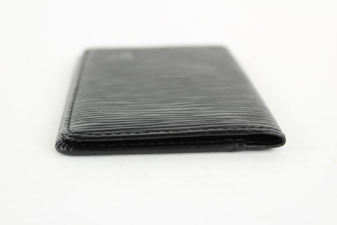 Louis Vuitton Black Epi Leather Noir Card Holder Porte Cartes Wallet 16LVS1210 4