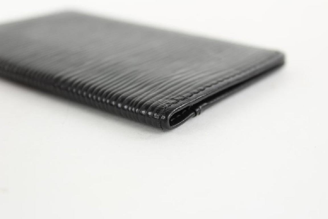 Louis Vuitton Black Epi Leather Noir Card Holder Porte Cartes Wallet 16LVS1210 6