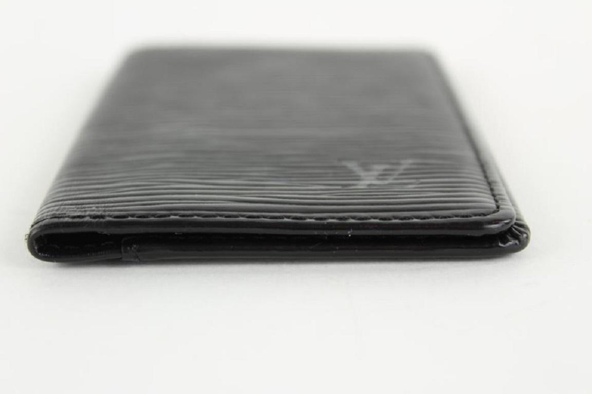 Louis Vuitton Black Epi Leather Noir Card Holder Porte Cartes Wallet 16LVS1210 2