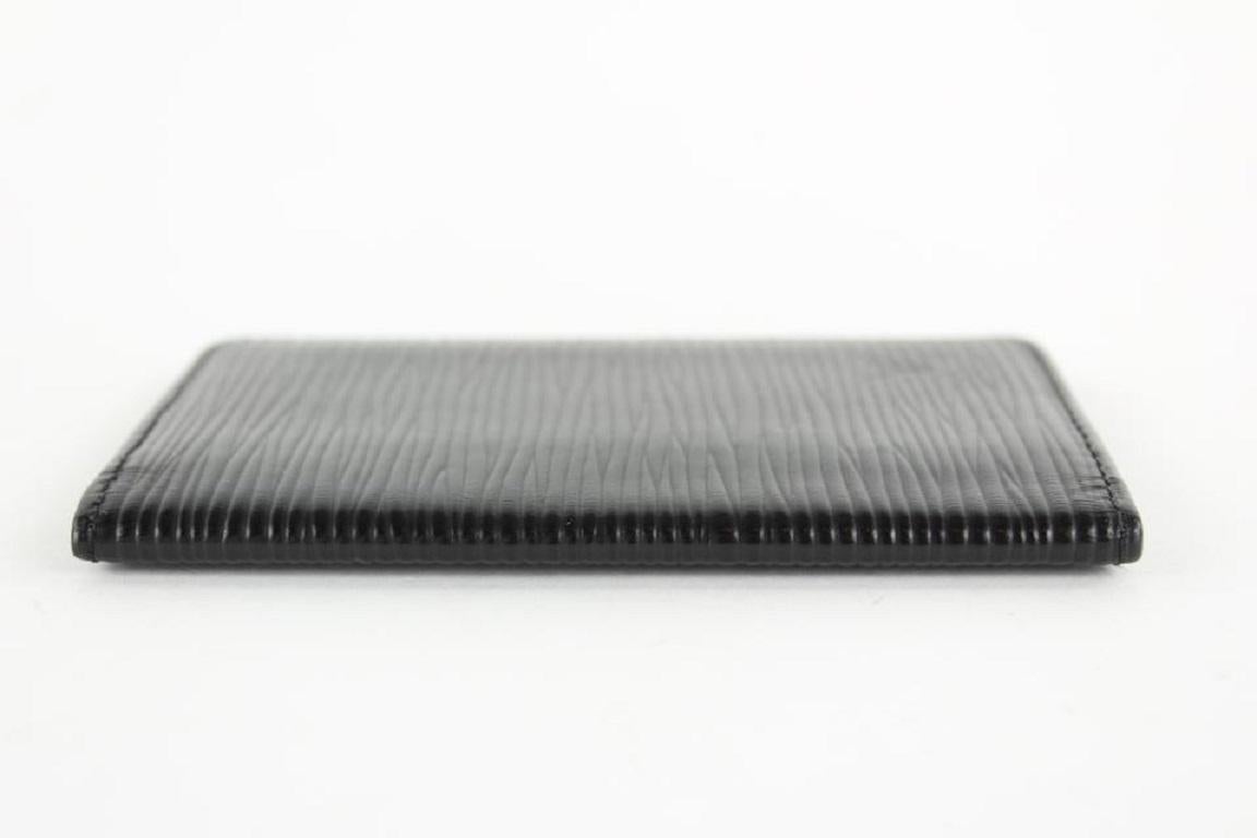 Louis Vuitton Black Epi Leather Noir Card Holder Porte Cartes Wallet 16LVS1210 3