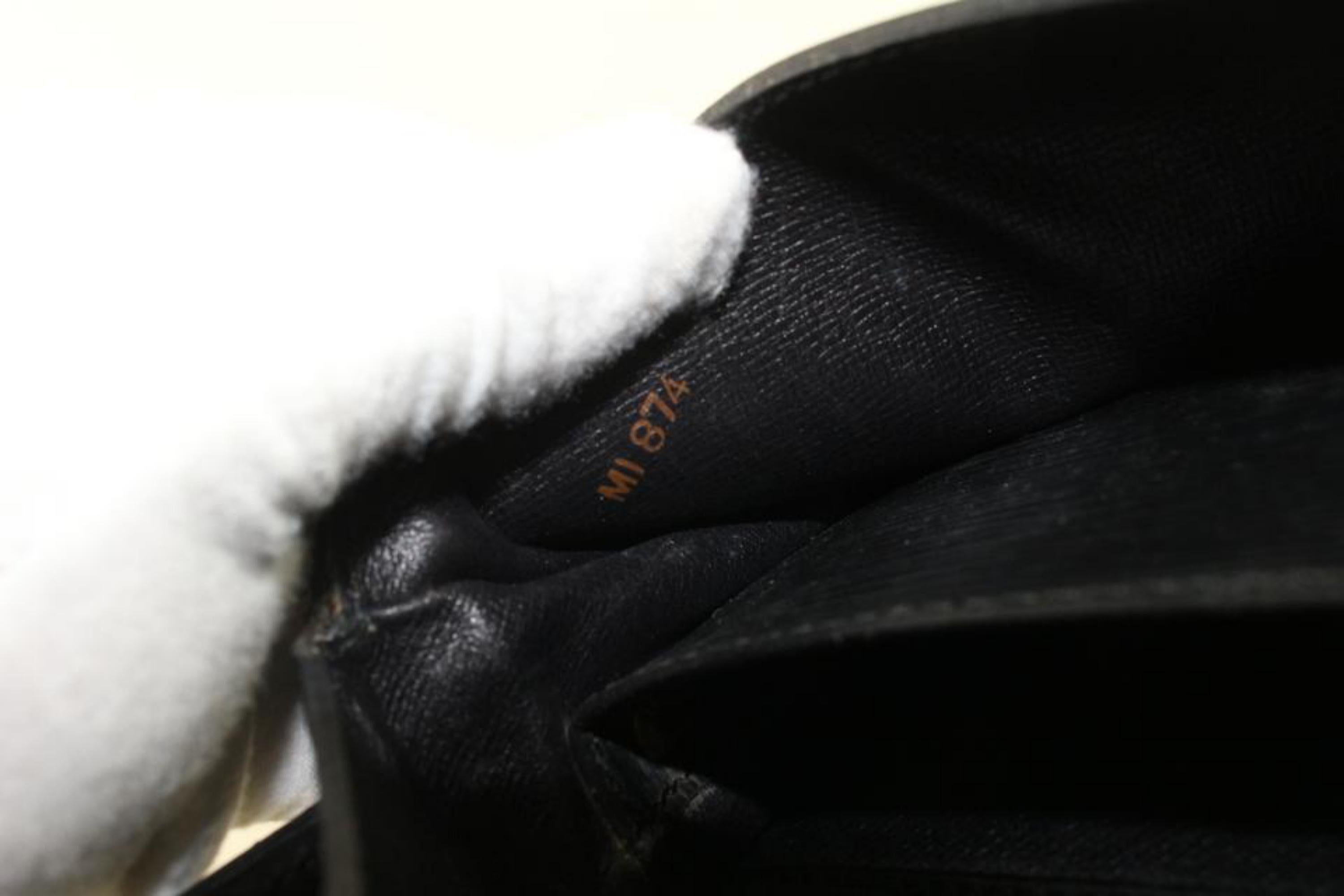 Louis Vuitton Black Epi Leather Noir Cartouchiere Crossbody Bag 5lv1020 For Sale 3