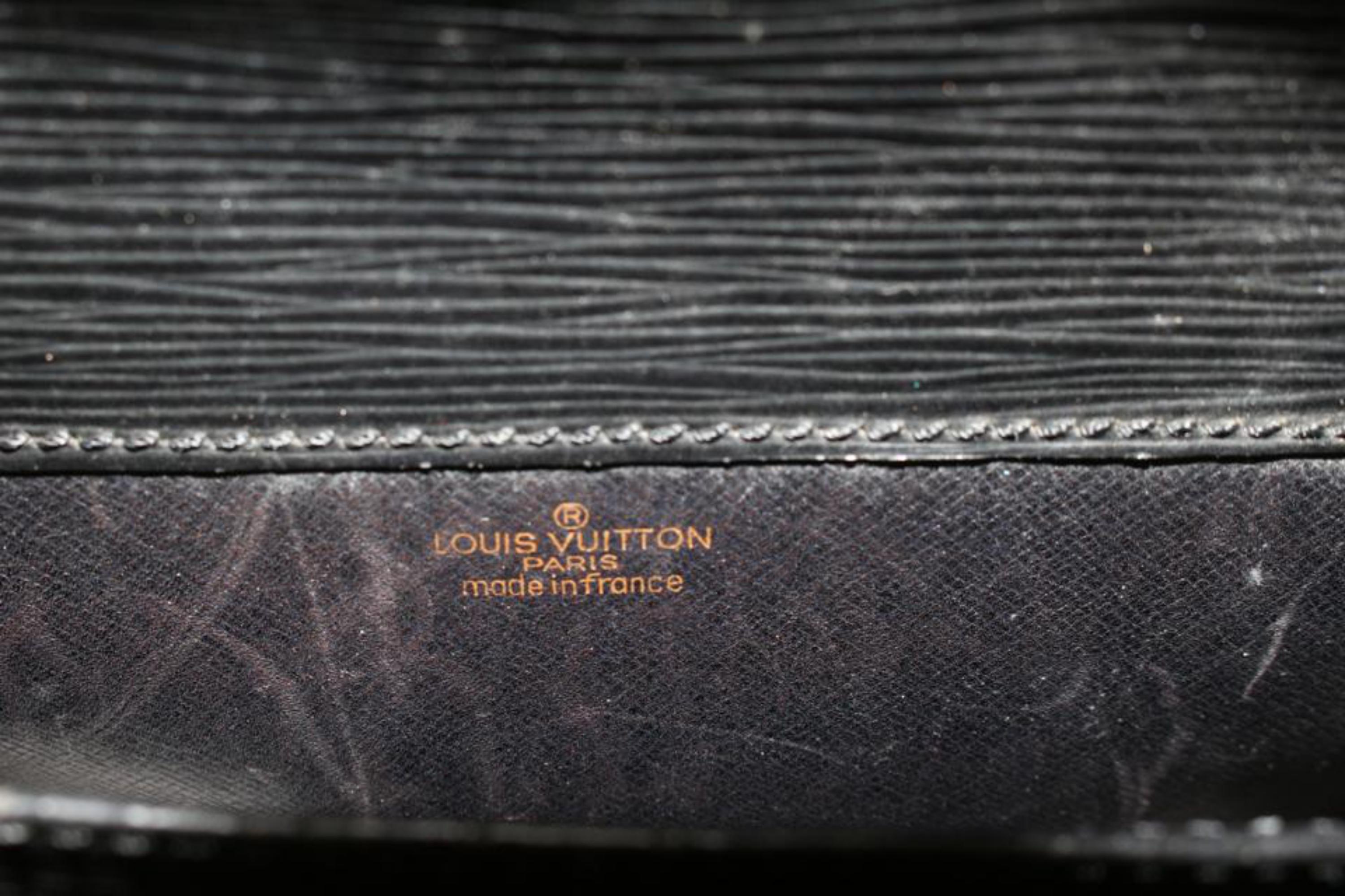 Louis Vuitton Black Epi Leather Noir Cartouchiere Crossbody Bag 5lv1020 For Sale 5
