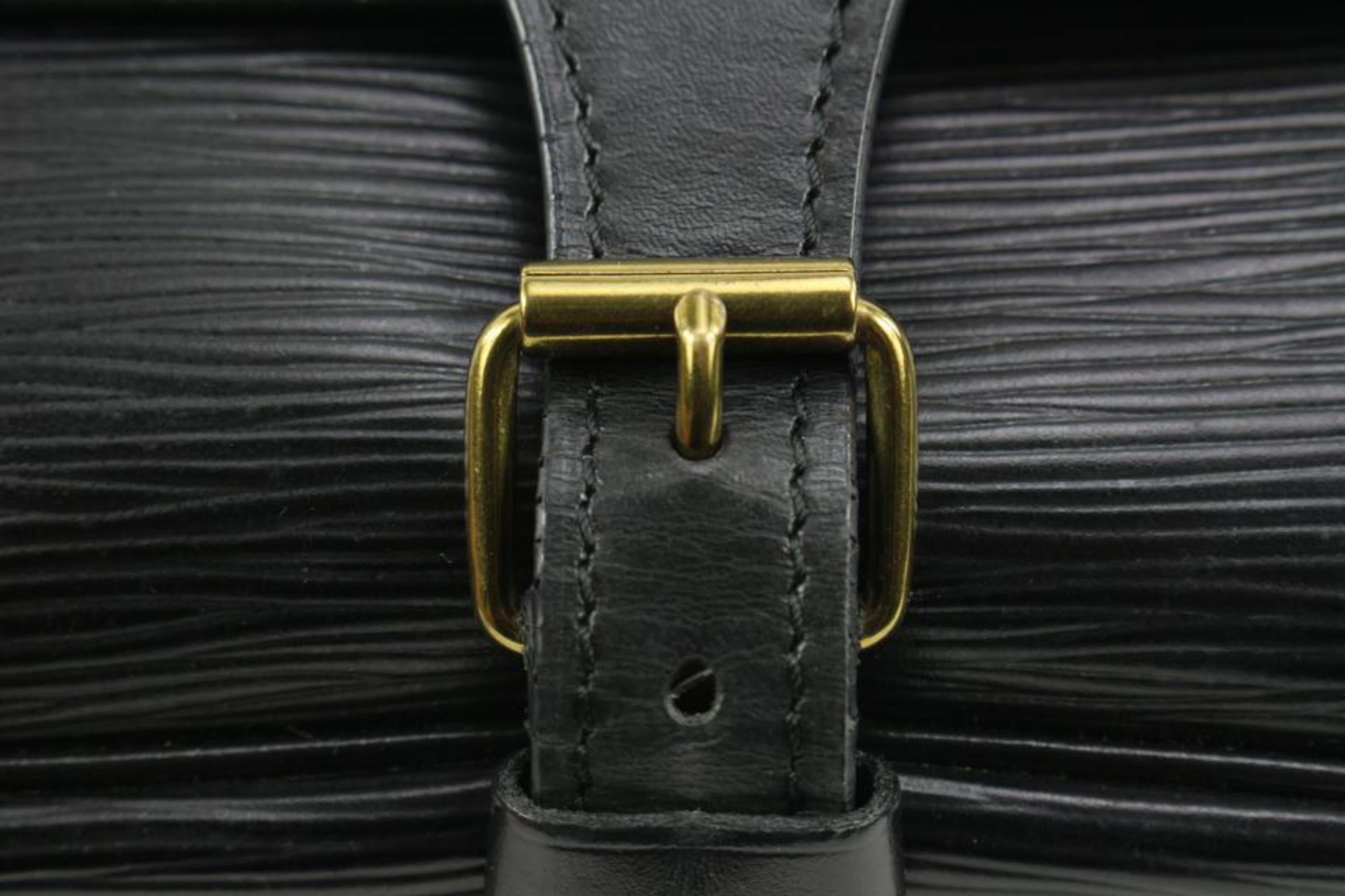Louis Vuitton Black Epi Leather Noir Cartouchiere PM Crossbody Bag 96lv221s 7