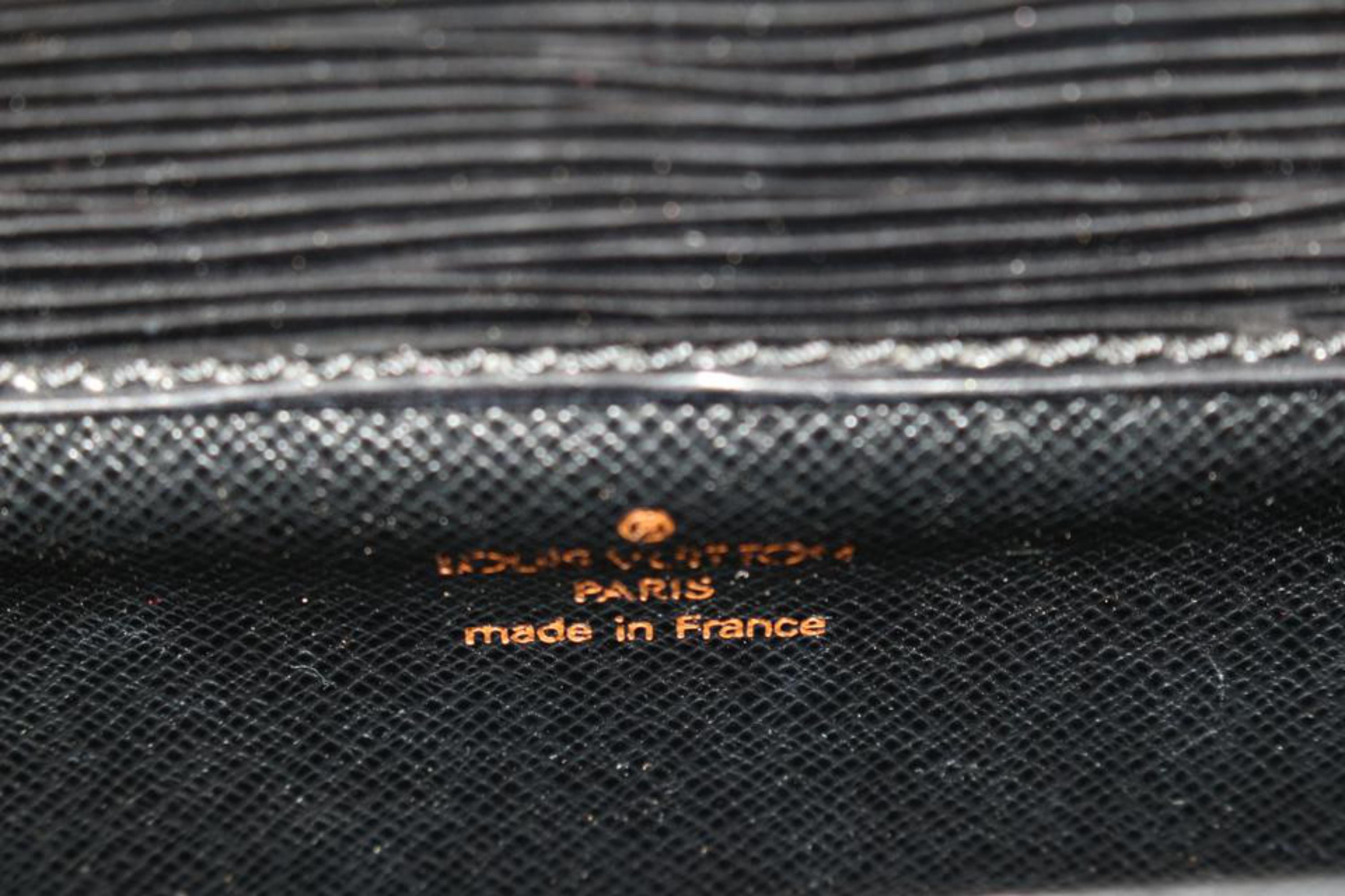 Louis Vuitton Black Epi Leather Noir Cartouchiere PM Crossbody Bag 96lv221s 1