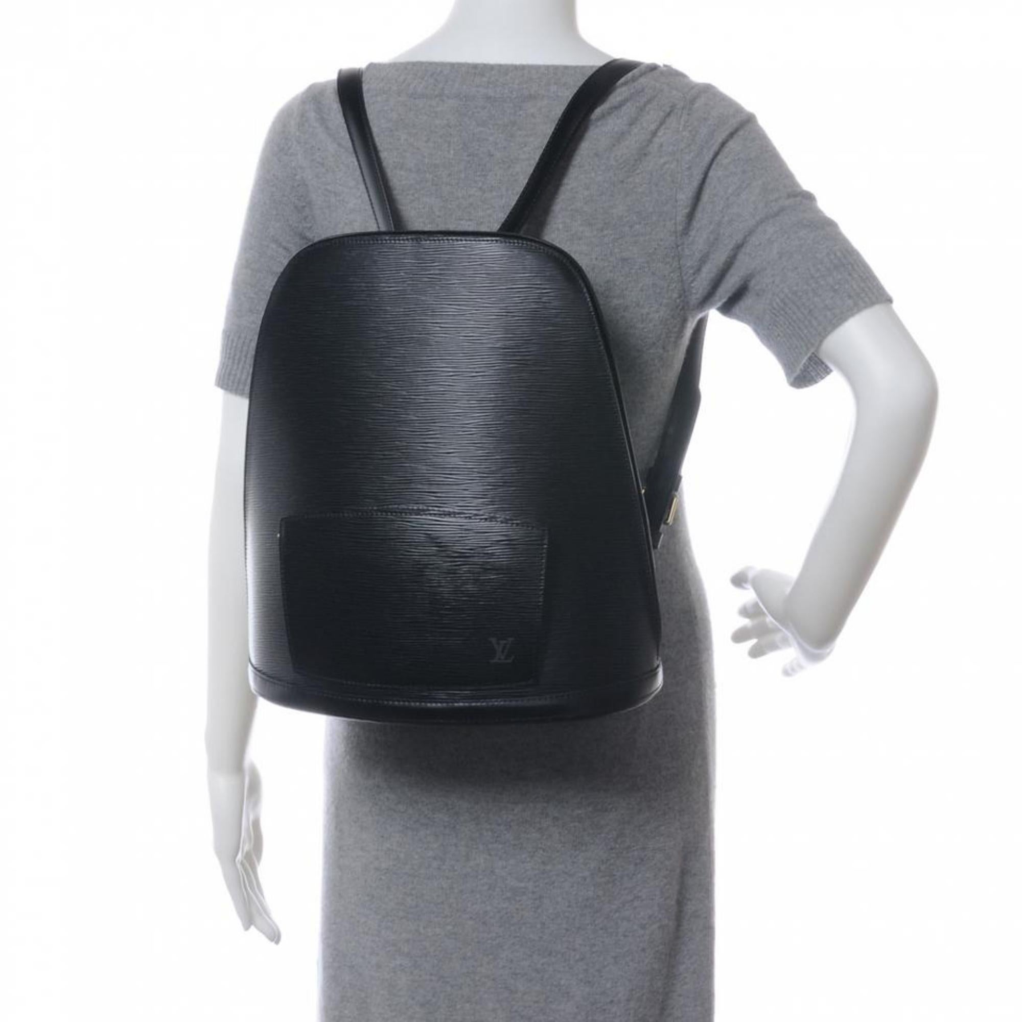 Louis Vuitton Black Epi Leather Noir Gobelins Backpack 3L1026 For Sale 4