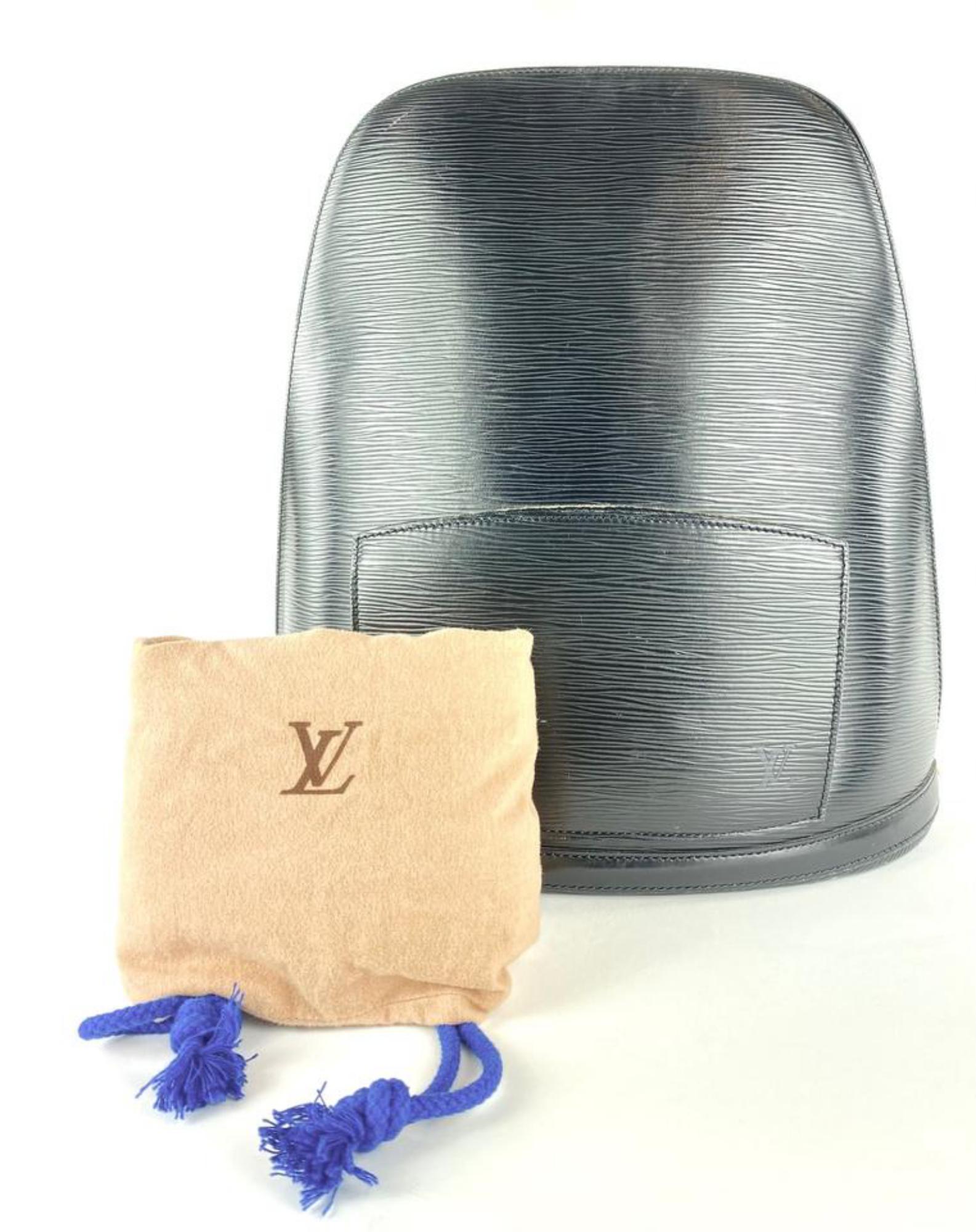 Louis Vuitton Black Epi Leather Noir Gobelins Backpack 3L1026 For Sale 5