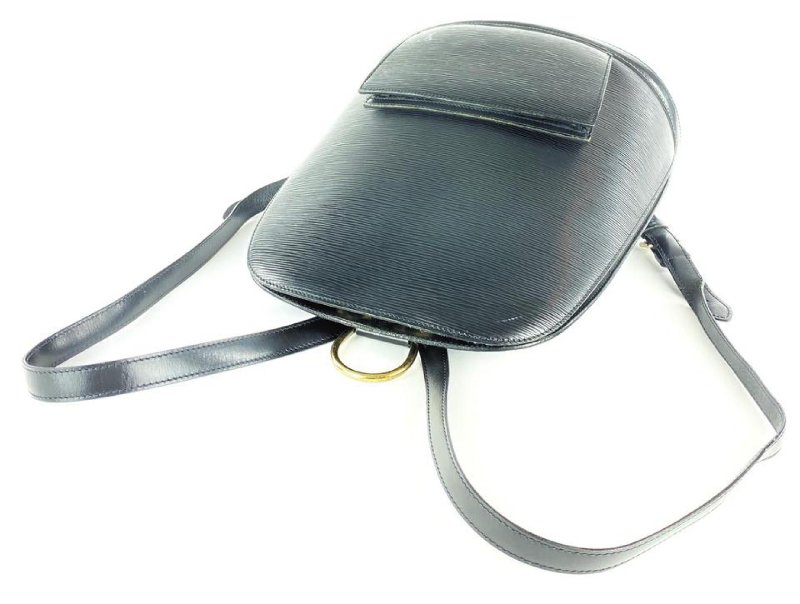 Louis Vuitton Black Epi Leather Noir Gobelins Backpack 3L1026 For Sale 1