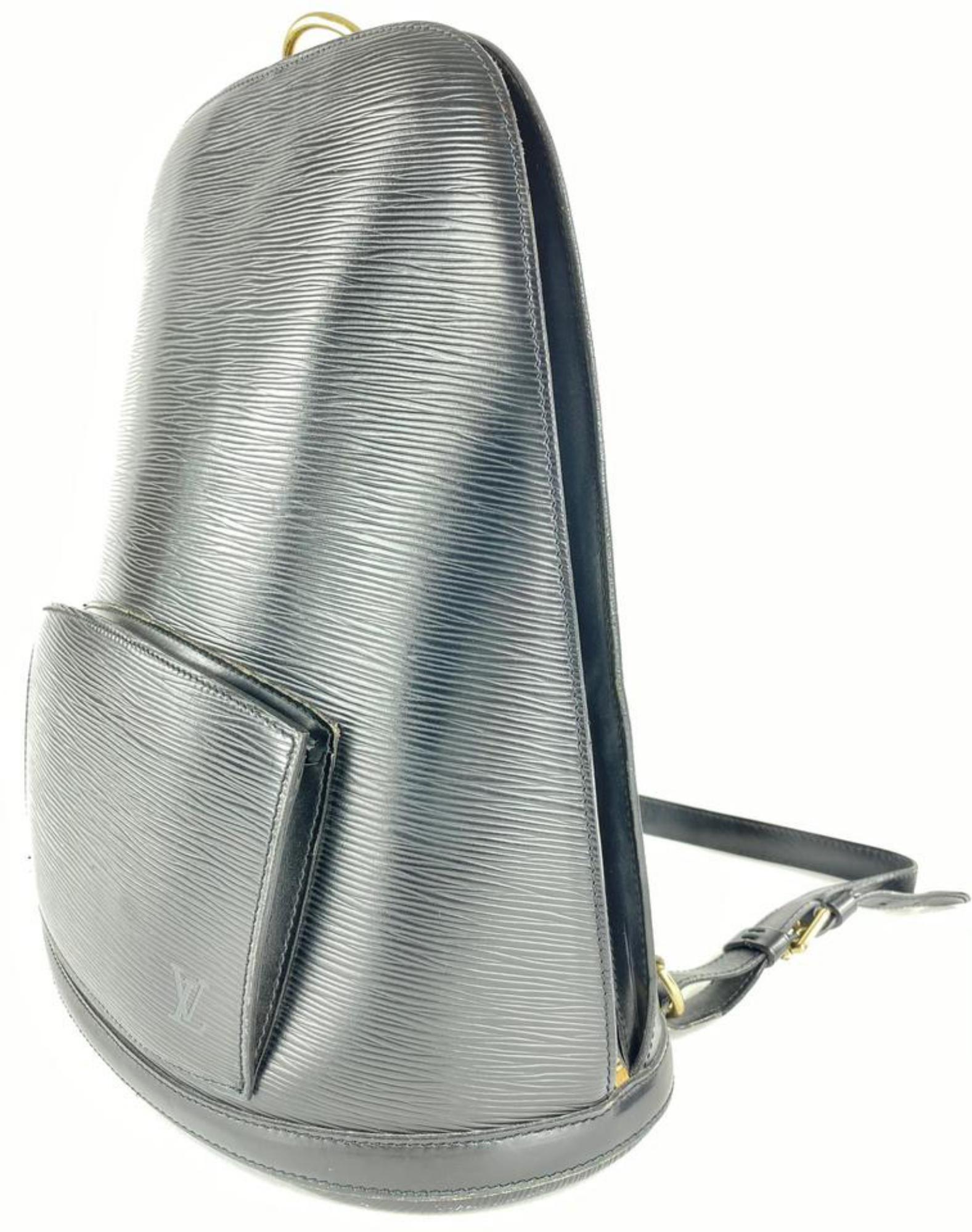 Louis Vuitton Black Epi Leather Noir Gobelins Backpack 3L1026 For Sale 2