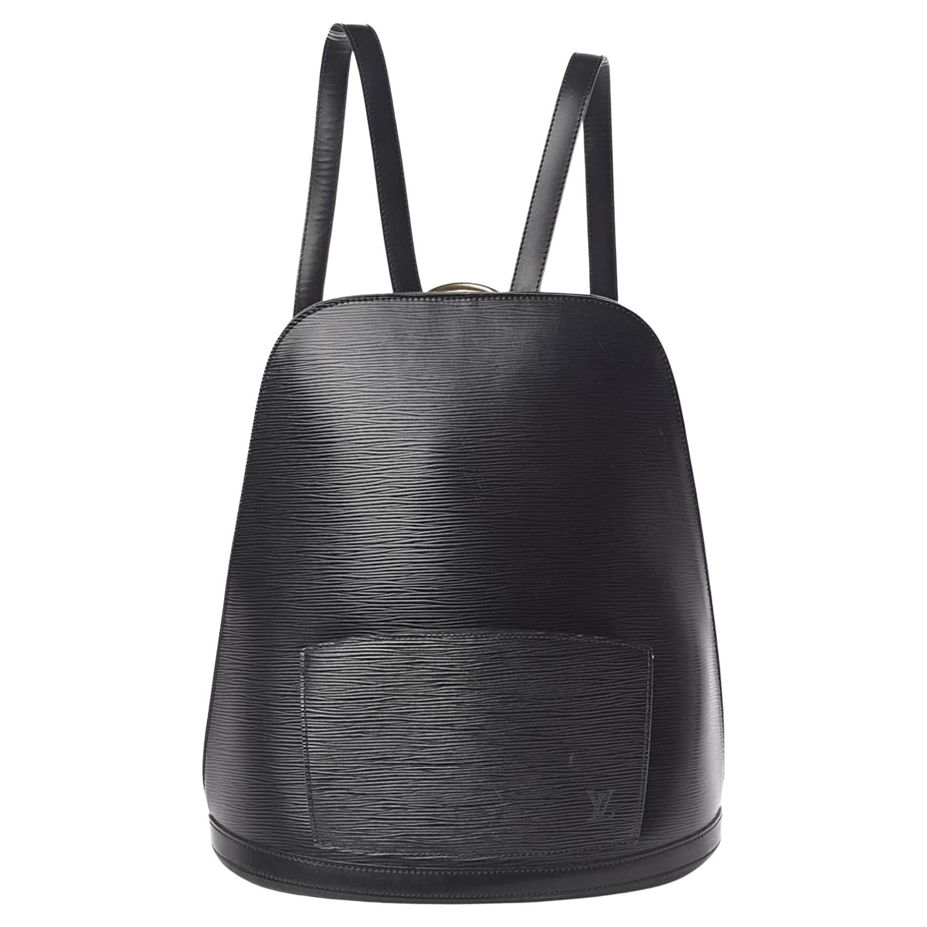 Louis Vuitton Black Epi Leather Noir Gobelins Backpack 3L1026 For Sale