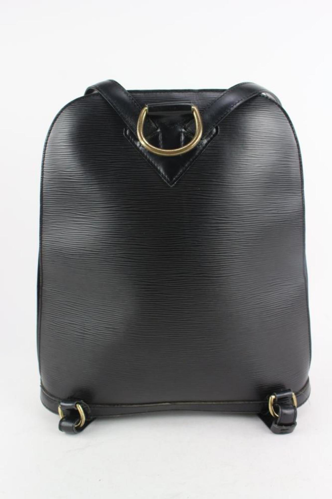 Louis Vuitton Black Epi Leather Noir Gobelins Backpack 5lv1108 6