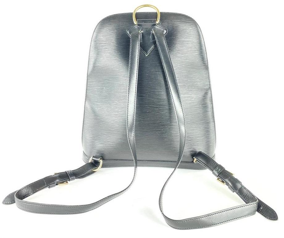 Louis Vuitton Black Epi Leather Noir Gobelins Backpack 62LV713 4