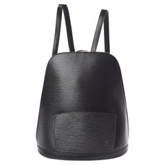Vintage Louis Vuitton Black Epi Leather Noir Gobelins Backpack 62LV713