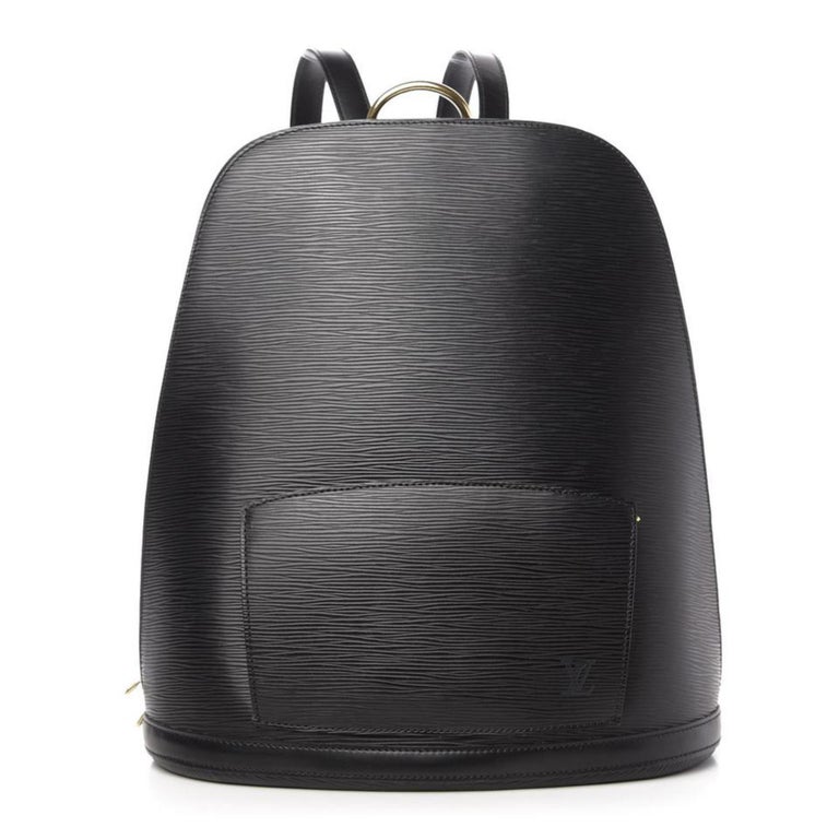 Louis Vuitton Black Epi Leather Noir Gobelins Backpack 81lv221s at