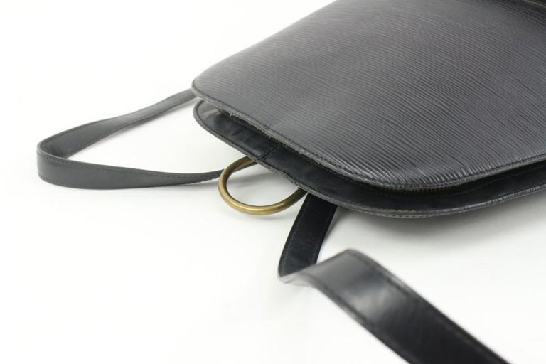 Louis Vuitton Black Epi Leather Noir Gobelins Backpack 81lv221s at