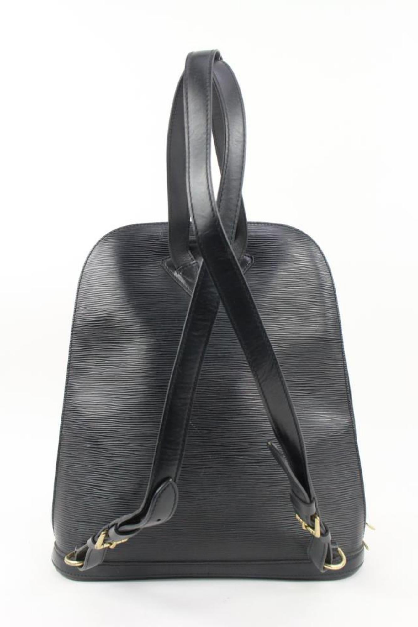Louis Vuitton Black Epi Leather Noir Gobelins Backpack 81lv221s 4