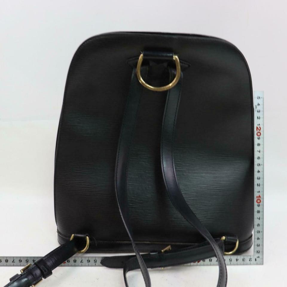 Women's Louis Vuitton Black Epi Leather Noir Gobelins Backpack 859697
