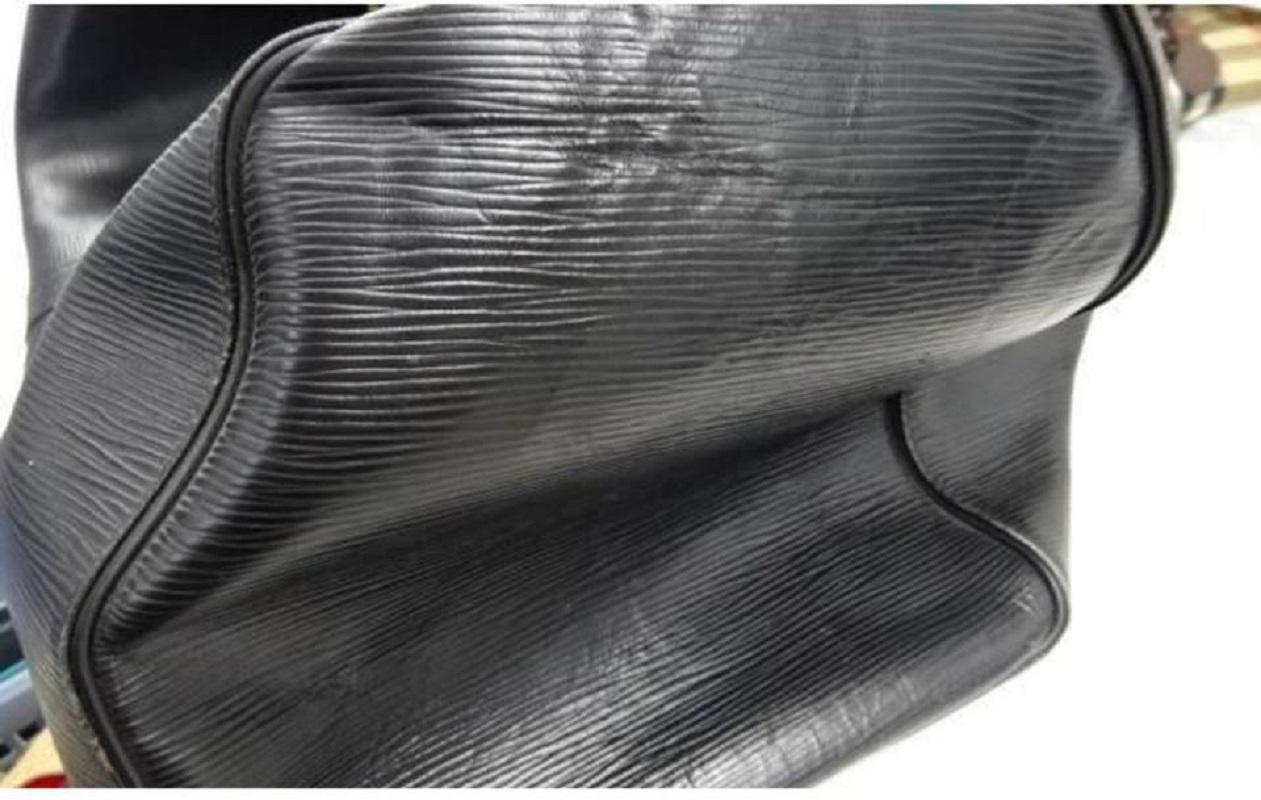 Louis Vuitton Black Epi Leather Noir Keepall 45 Duffle Bag 26LV713 5
