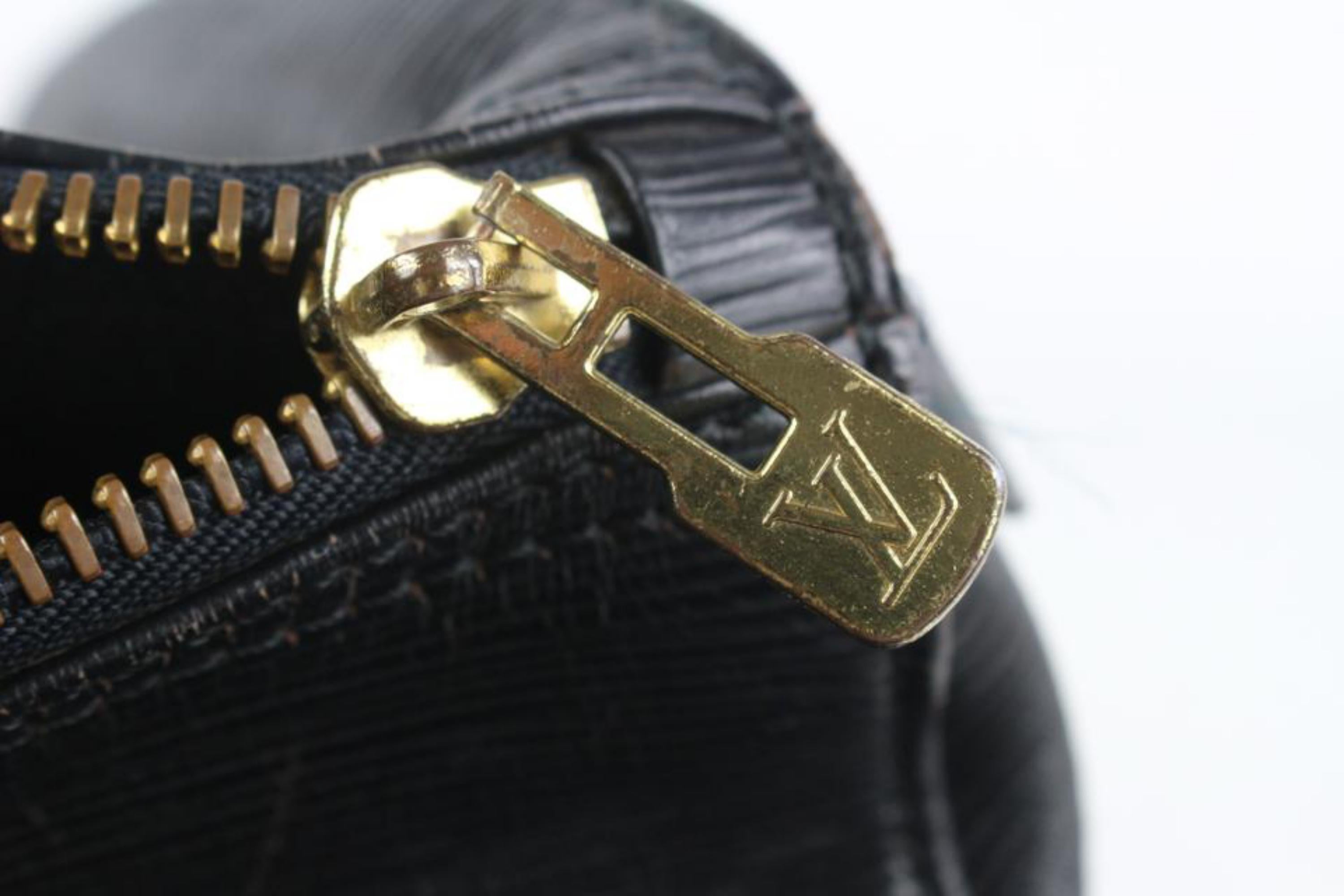 Louis Vuitton Black Epi Leather Noir Keepall 50 5LV1013 3